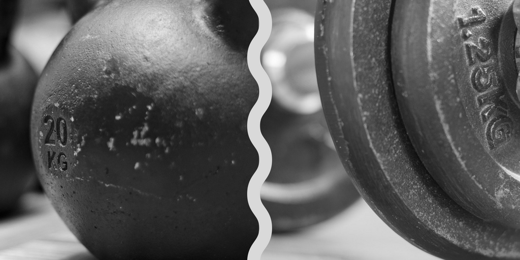 Kettlebell vs. hantle